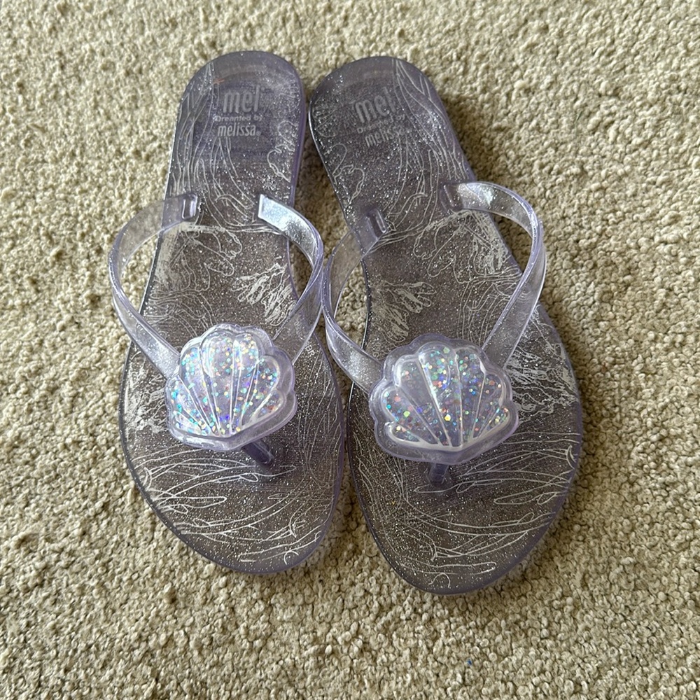 Mel by Melissa clear shell sandals